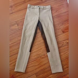 Décathlon Beige Riding Pants with Brown Accents